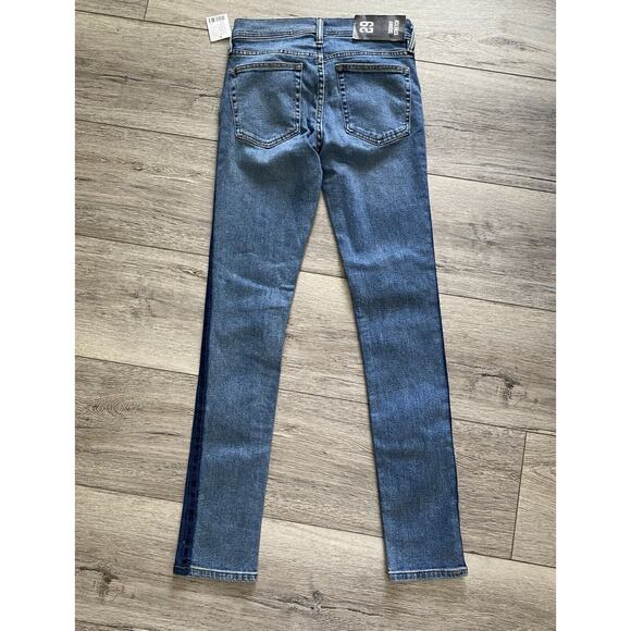 URBAN OUTFITTERS BDG Skinny JEANS Stretch SIZE 29 Side Stripe NWT - Picture 2 of 7